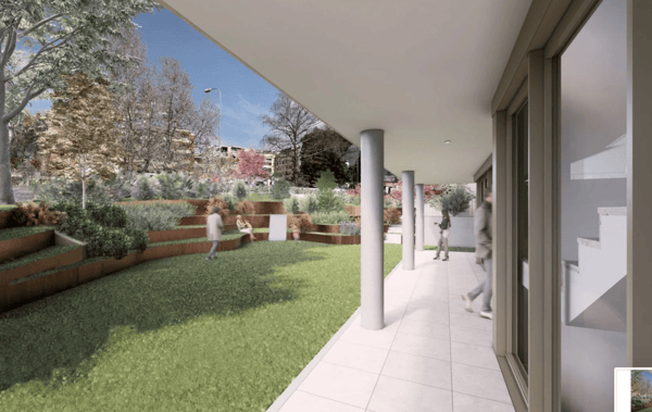 Grande spazio commerciale con ampie vetrate al piano terra 1