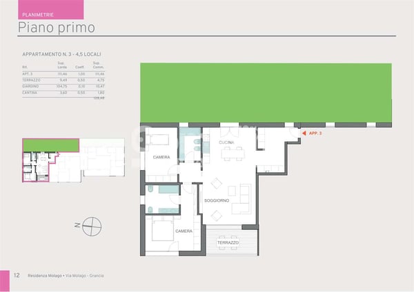 App. 1.5 - Nuova Residenza Molago Grancia 9