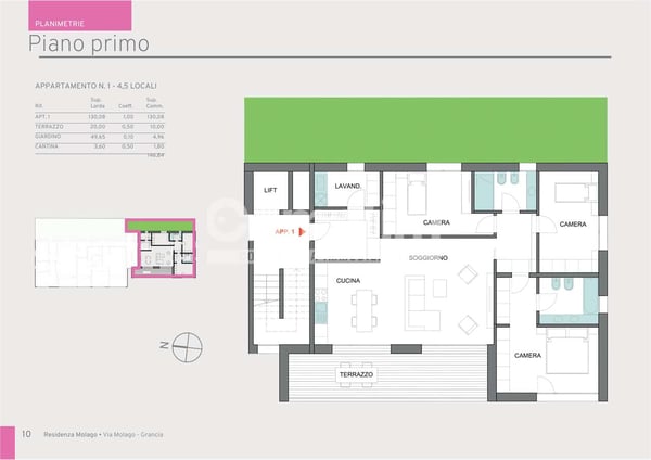 App. 1.5 - Nuova Residenza Molago Grancia 9
