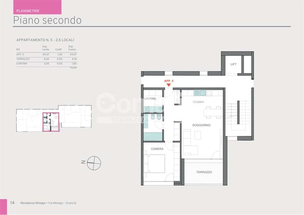 App. 1.5 - Nuova Residenza Molago Grancia 13