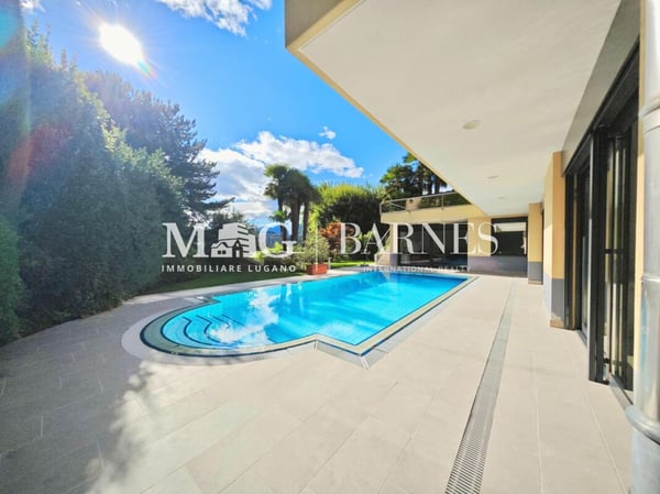 Lugano: Villa signorile con piscina, giardino e rustico privato 2