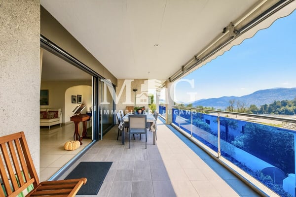 Lugano - Appartamento 1.5 locali di 300 mq comm.li al 1° piano con terrazzo e giardino privato 1