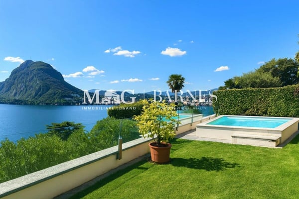 Lugano, Castagnola: Appartamento 1.5 locali esclusivo con piscina privata, giardino e vista lago 5