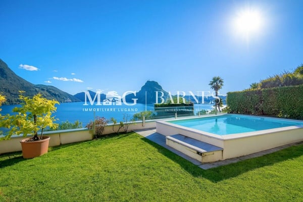 Lugano, Castagnola: Appartamento 1.5 locali esclusivo con piscina privata, giardino e vista lago 1