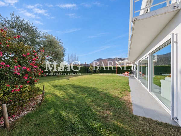Lugano, Dino: Villa moderna con giardino, terrazze e vista aperta 6