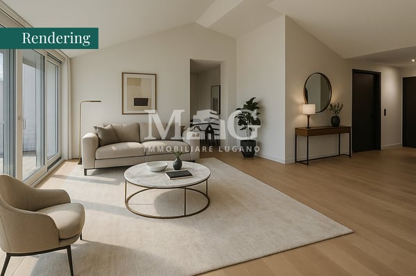 Lugano: Attico in Villa d'Epoca con vista lago e terrazza panoramica 7