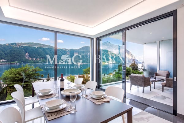 Bissone: Appartamento 3.5 locali con vista lago e terrazzo