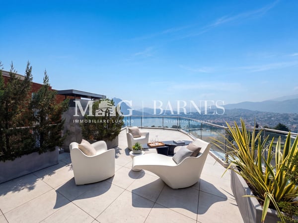 Lugano, Castagnola: Villa moderna con piscina e vista lago 3