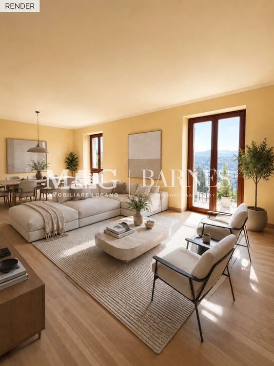 Lugano, Castagnola: Appartamento 3.5 locali vista lago con balconi 2