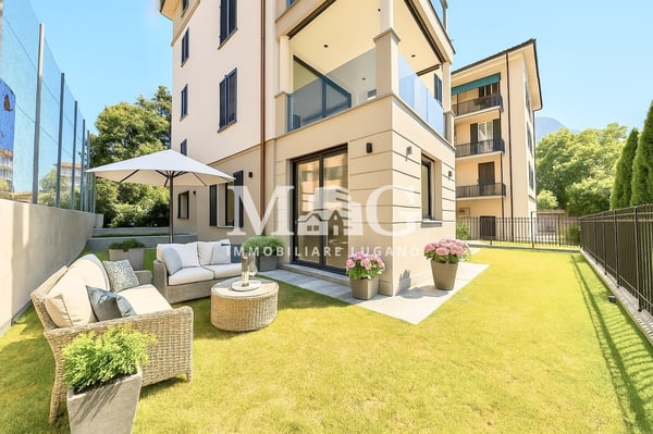 Lugano Centro: Appartamento 4.5 locali con giardino vicino al lago 2