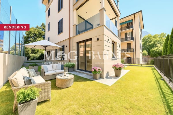 Lugano Centro: Appartamento 4.5 locali con giardino vicino al lago 1