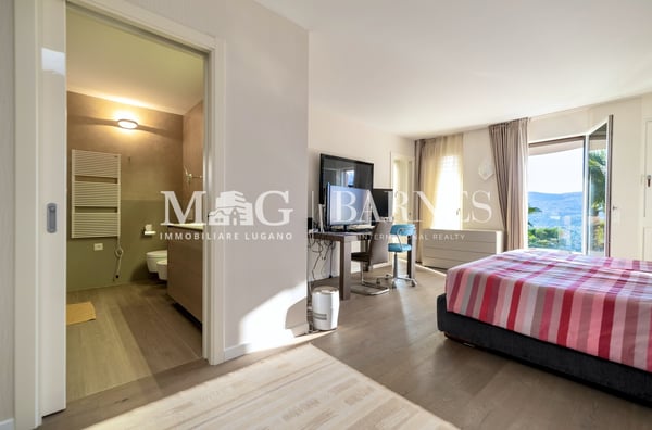 Montagnola, Collina d'Oro: Villa unifamiliare con piscina e vista lago 9