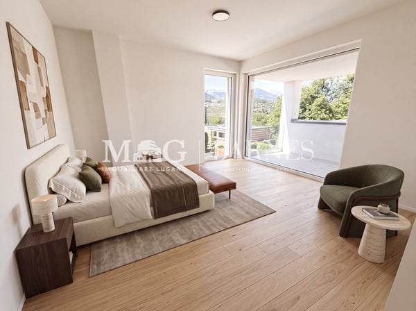 Collina d'Oro: Nuovo attico con 190 m² di terrazze 5