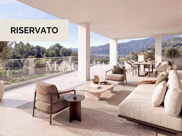 Collina d'Oro: Nuovo attico con 190 m² di terrazze