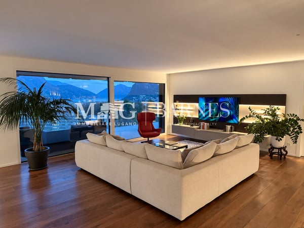Lugano, Canobbio: Attico 4.5 loc. moderno vista lago e grande terrazza 6