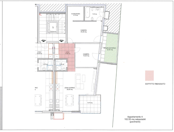 Moderno appartamento 1.5 locali con vista lago a Massagno (int.4) 11