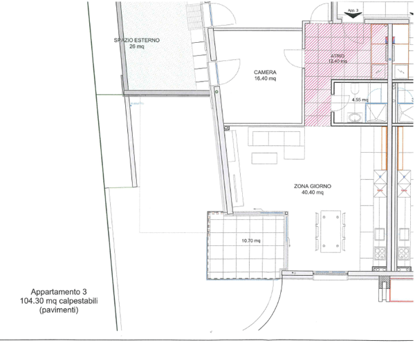 Moderno appartamento 1.5 locali con vista lago a Massagno (int.3) 11