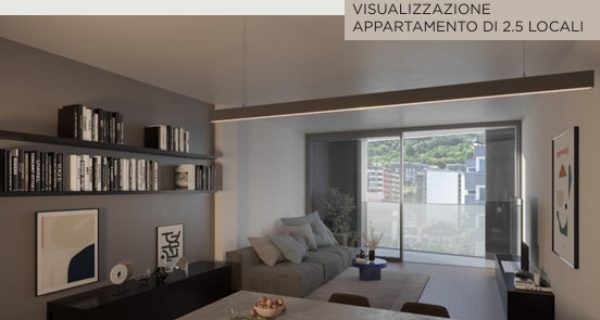 Moderno appartamento di 2.5 locali con vista a Paradiso, Lugano 3