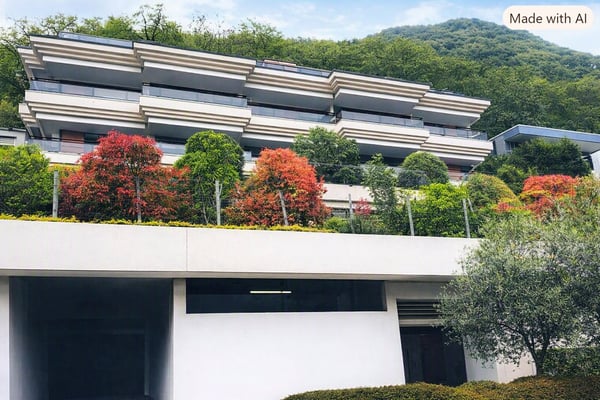 Attico di lusso con vista panoramica sul lago a Ruvigliana