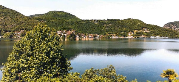 Villa con vista lago a Morcote 2