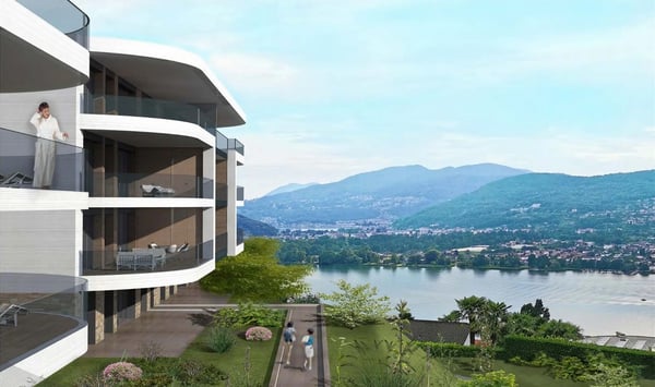 Appartamento 2.5 locali con giardino e vista lago 4