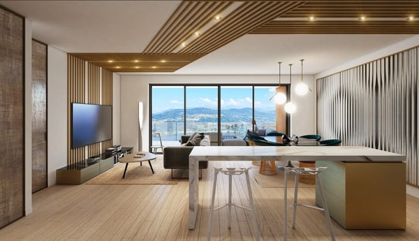 Appartamento 2.5 locali con giardino e vista lago