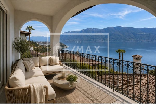 Bella villa con stupenda vista lago ad Ascona 1