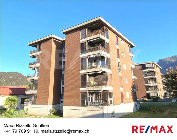 Luminoso 1.5 locali con balconi e parcheggio 1