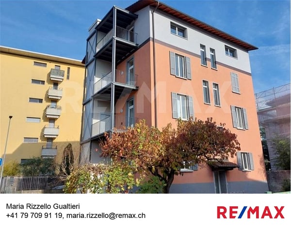 Appartamento 1.5 locali con balcone e due posteggi 1