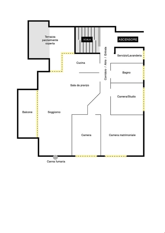 Dachwohnung 4 ½ Zimmer mit Garten in Giubiasco 4
