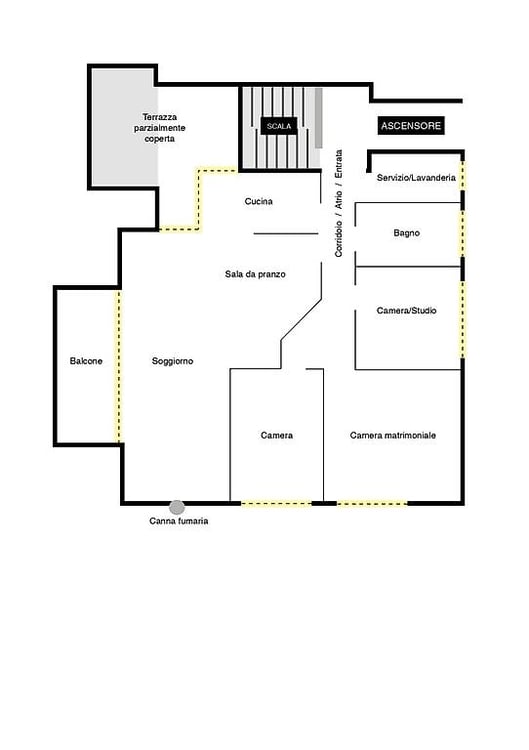 Attico 4 1/2 + box, posteggi e giardino/orto a Giubiasco 13