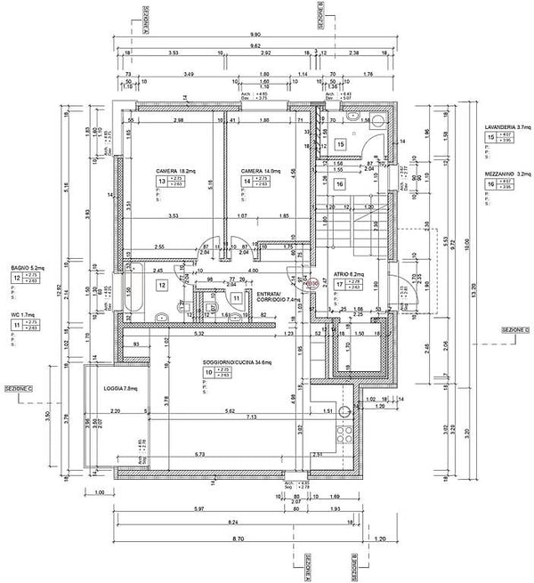 Appartamento 3 ½ locali, 1 Piano, zona residenziale Lumino 11