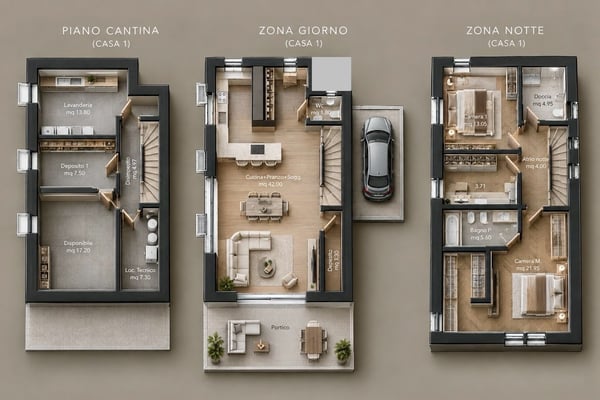 Moderna villetta da costruire a Contone 2