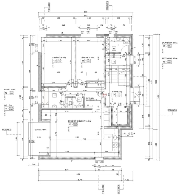 Appartamento 3 ½ locali, 1° Piano, zona residenziale Lumino 11