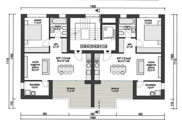 Neue exklusive Wohnung mit Terrasse in bequemer und strategischer Lage 11