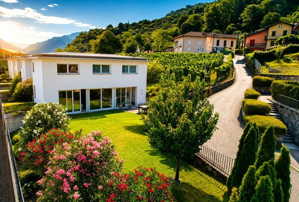 Moderna villetta tra le vigne e le montagne 2