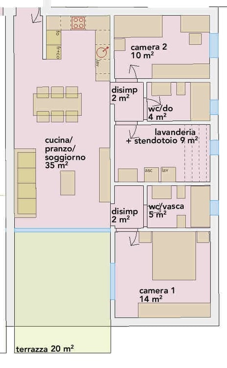 Nuovo appartamento con bella terrazza in zona comoda e strategica 11