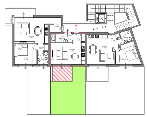 Nuovo appartamento-studio immerso nel verde con giardino privato 10
