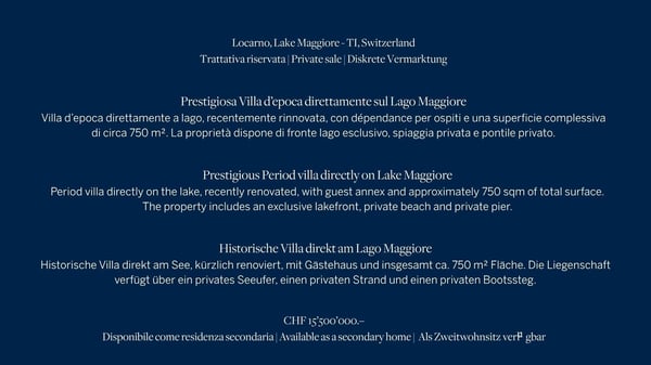 Villa off-market sul Lago Maggiore 2