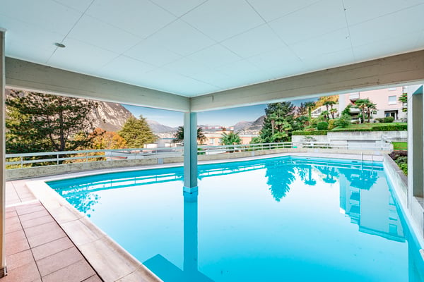 Pied-à-terre con vista lago giardino e piscina condominiale 9