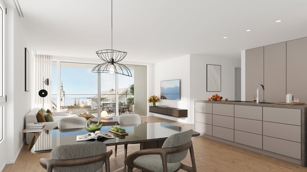 CASA RIVIERA IN VITZNAU ELEGANTE 1.5 ZIMMER ERDGESCHOSSWOHNUNGEN IM D 3