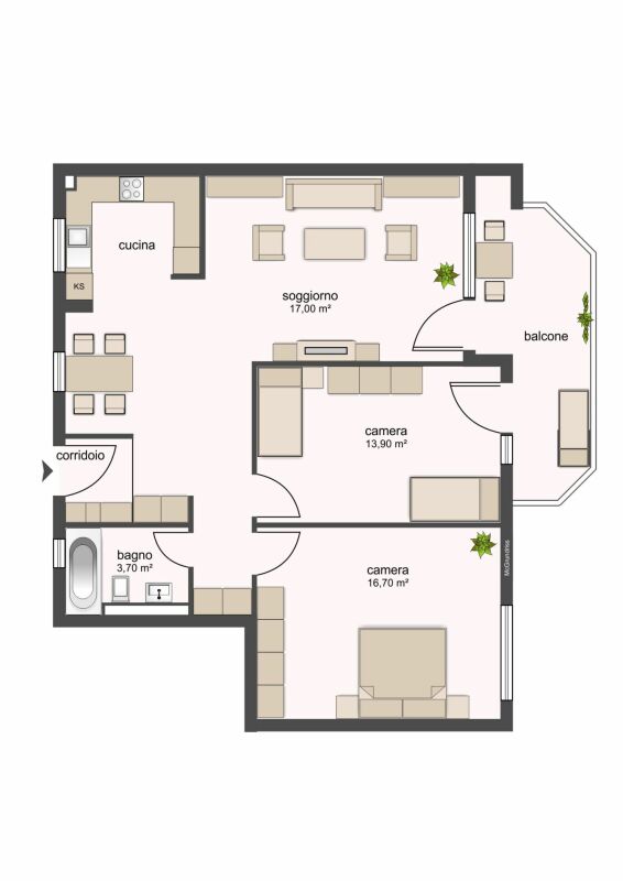 Bild 8100, Tenero, Residenza Francesca 11, appartamento 1015