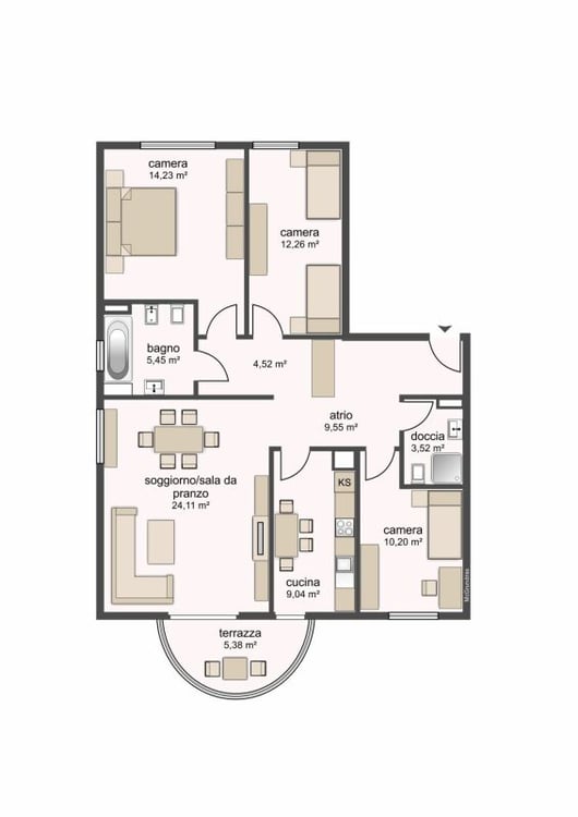 8700, Biasca, Via San Gottardo 10, appartamento 1005 7