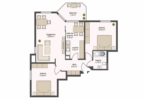 2100, Via Pizzo di Claro 21, appartamento 421 7