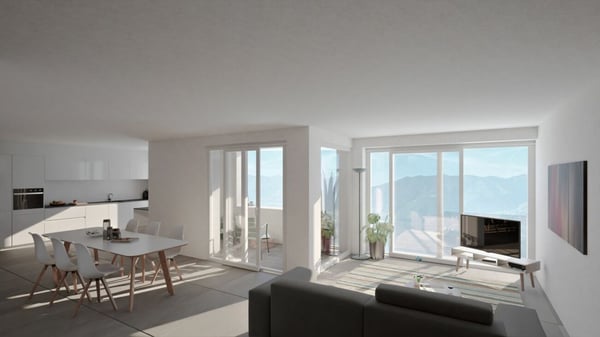 ORSELINA - grande 2 1/2 locali, vista lago, Garage-box al piano