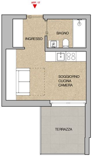 Nuovo appartamento monolocale a Giubiasco 5