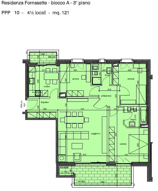 VACALLO 4.5 Zimmer, 3. Stock in Residenz Fornasette(10) 12