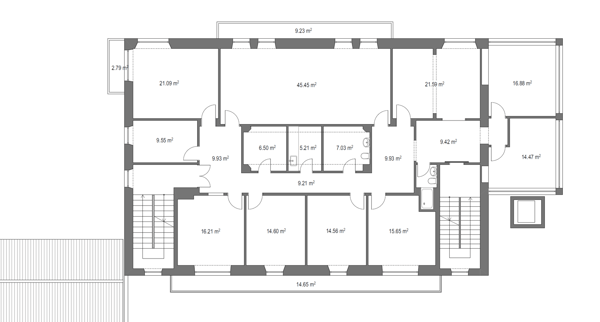 CHIASSO – RAFFINATI UFFICI IN VILLA STORICA 5