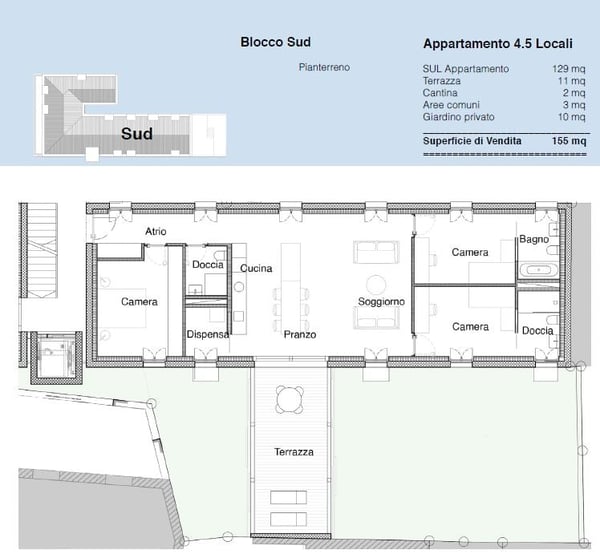 GIUBIASCO – 1.5 LOC. CON GIARDINO IN RESIDENZA PRON 4