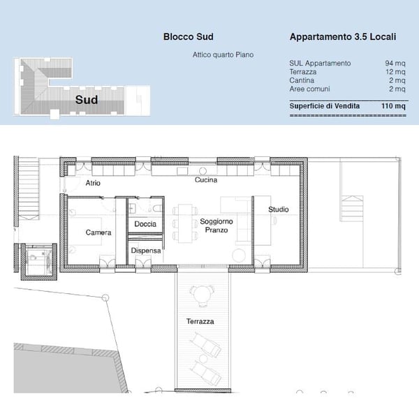GIUBIASCO – ATTICO 1.5 LOC IN RESIDENZA PRON 4